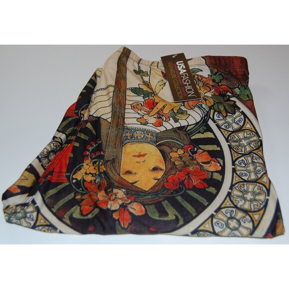 Extra Plus Size Creamy‎ Soft Gaia Mucha Leggings - Picture 9 of 10